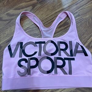 Victoria's Secret Pink and Black Sports Bra